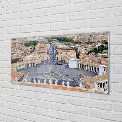 Steklena slika Rim vatican kvadratni panorama