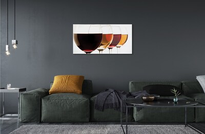 Slika na steklu Kozarca vina