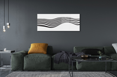Steklena slika Zebra stripes val
