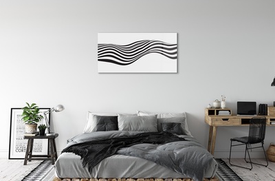 Steklena slika Zebra stripes val