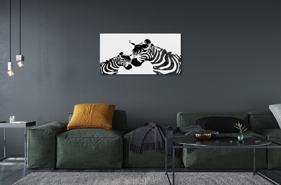 Steklena slika Poslikano zebra