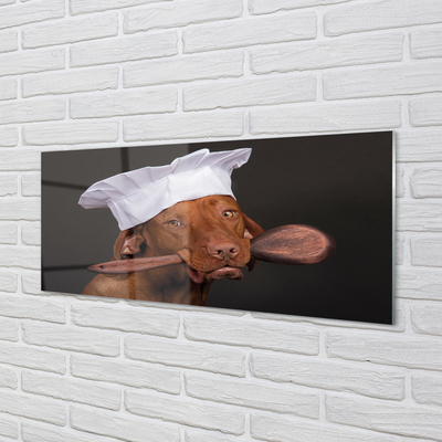 Steklena slika Pes kuhar