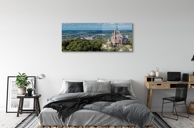 Steklena slika Nemčija panorama mestnega gradu