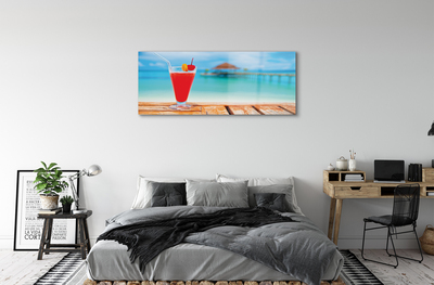Slika na steklu Cocktail ob morju