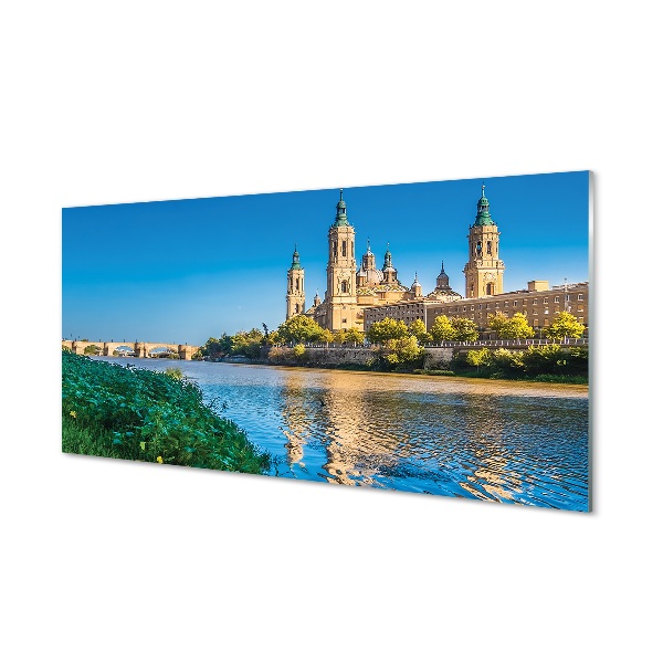 Steklena slika Španija katedrala reke