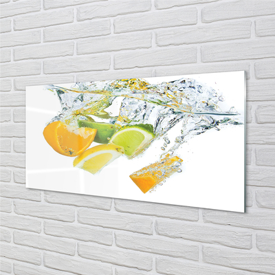 Slika na steklu Voda citrus