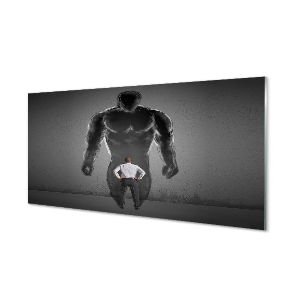 Steklena slika Moški mišice