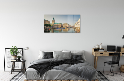 Steklena slika Nemčija hamburg river katedrala