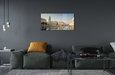 Steklena slika Nemčija hamburg river katedrala
