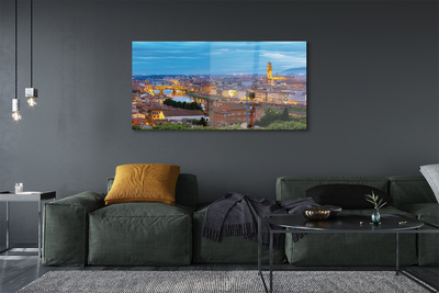 Steklena slika Italija sunset panorama