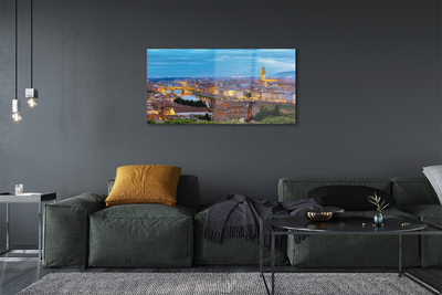 Steklena slika Italija sunset panorama