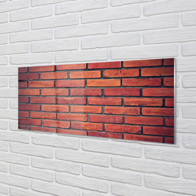 Slika na steklu Brick kamniti zid