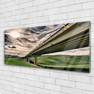 Steklena slika Dolina avtoceste most