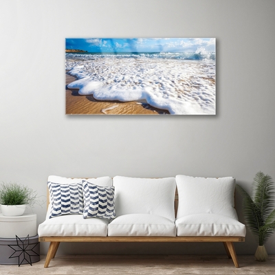 Steklena slika Plaža sea sand narava