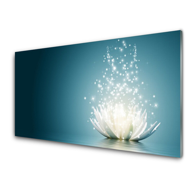 Steklena slika Lotus flower rastlin