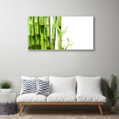 Steklena slika Bamboo rastlin