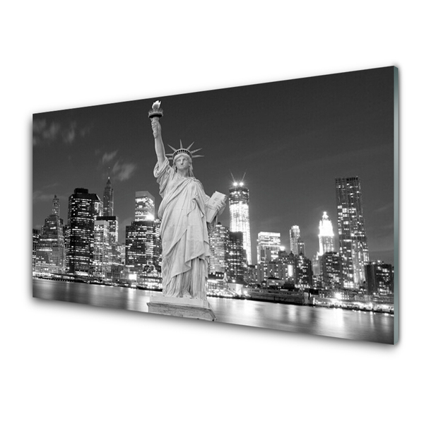 Steklena slika Kip svobode v new yorku