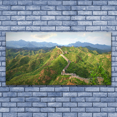 Steklena slika Great wall mountain landscape