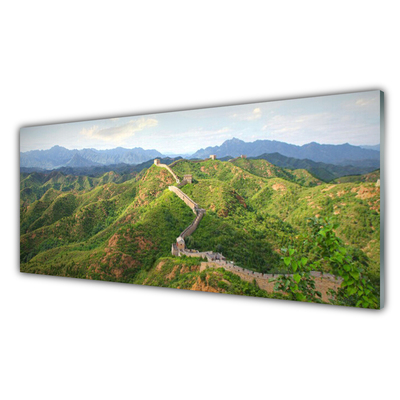 Steklena slika Great wall mountain landscape