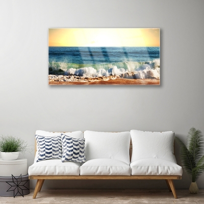 Steklena slika Ocean beach landscape