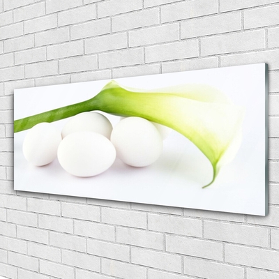 Steklena slika Egg na wall
