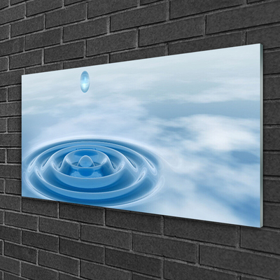 Steklena slika Voda art