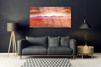 Steklena slika Pokrajina desert sand