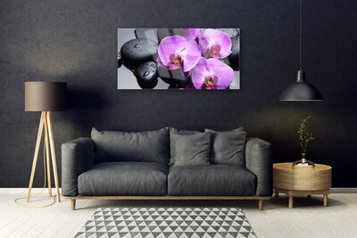 Steklena slika Flower na wall
