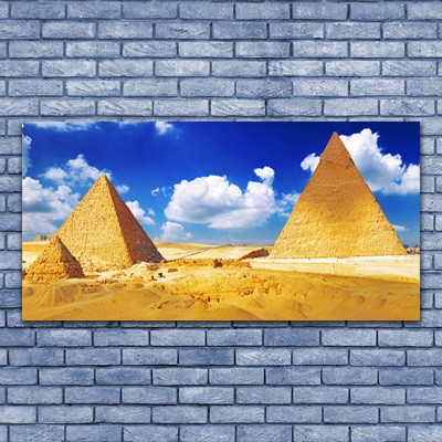 Steklena slika Piramide desert landscape