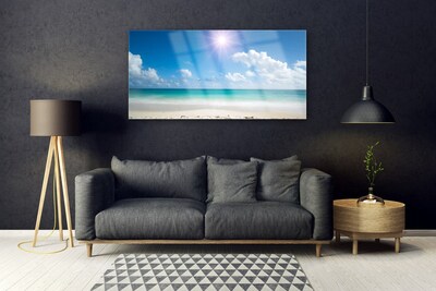 Steklena slika Sea beach sun landscape