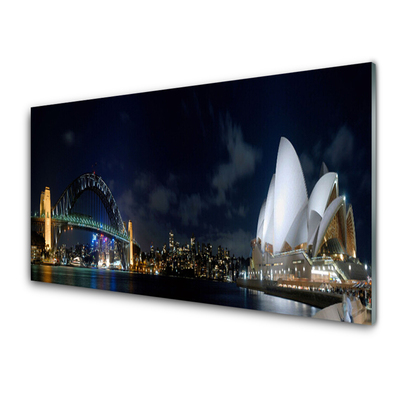 Steklena slika Sydney bridge arhitektura