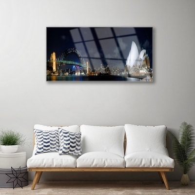 Steklena slika Sydney bridge arhitektura