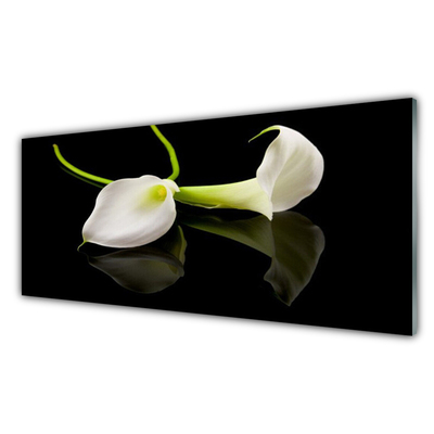 Steklena slika Cvetovi rastlin