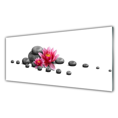 Steklena slika Lotus flower zen spa