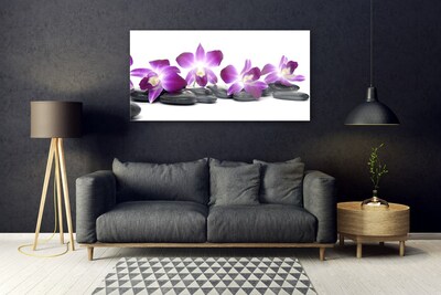 Steklena slika Orchid cvet spa