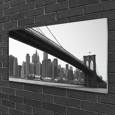Steklena slika Bridge mesto arhitektura