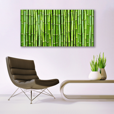 Steklena slika Bamboo flower rastlin