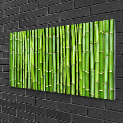 Steklena slika Bamboo flower rastlin