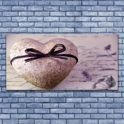 Steklena slika Stone heart art