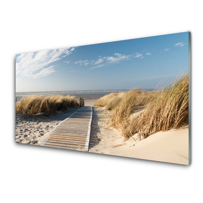 Steklena slika Plaža landscape pot