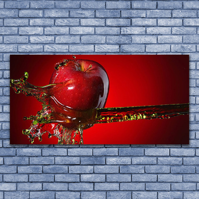 Steklena slika Apple vode kuhinja