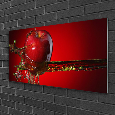 Steklena slika Apple vode kuhinja
