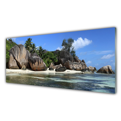 Steklena slika Sea rock landscape