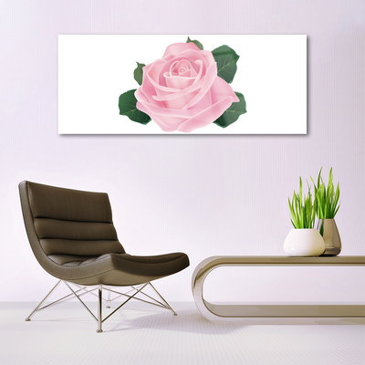Steklena slika Rose flower rastlin narava