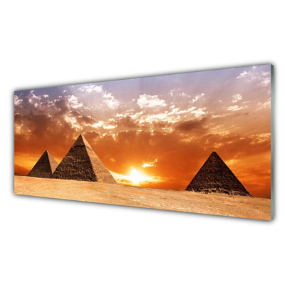 Slika na steklu Piramide arhitektura