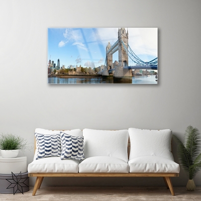 Slika na steklu London bridge arhitektura