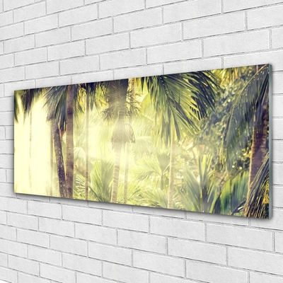 Slika na steklu Palm tree forest narava