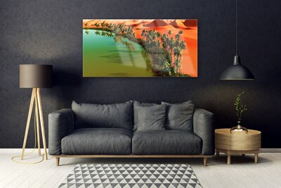 Slika na steklu Lake palm desert