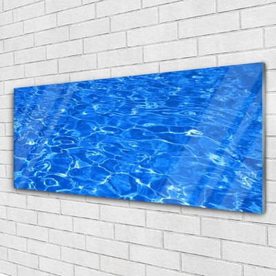 Slika na steklu Voda art