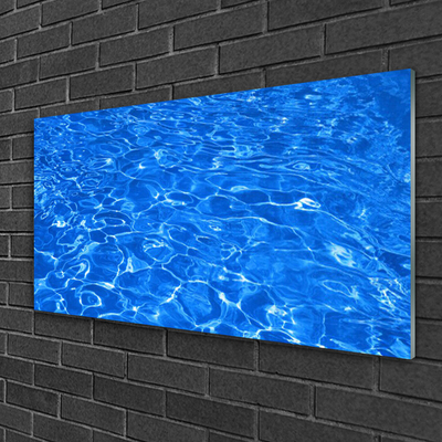 Slika na steklu Voda art